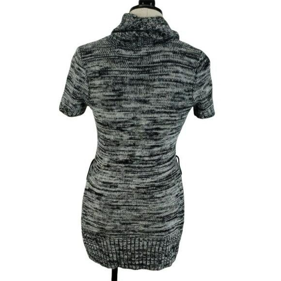 No Boundaries Mini Sweater medium Tunic Dress Gray - Picture 2 of 7